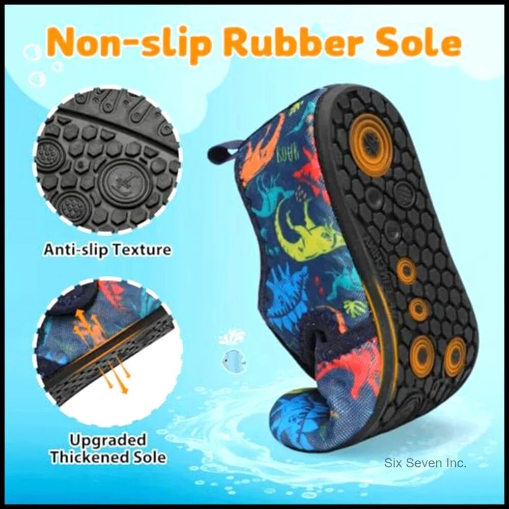 Kids Quick Dry Water Shoes Non-Slip Athletic Breathable Lightweight Beach